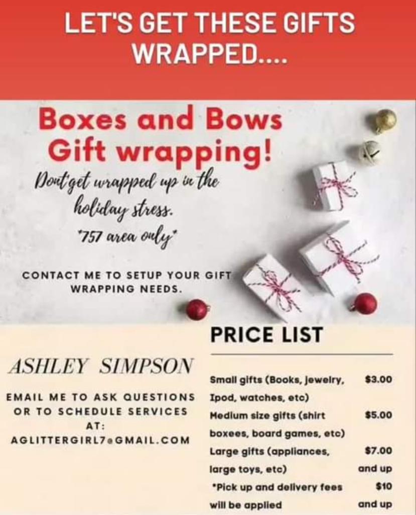 Gift Wrapping Service!