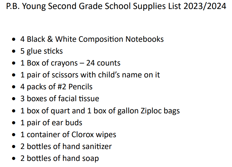 Supply List