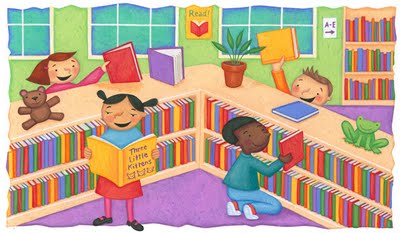 Children in the Media Center 
